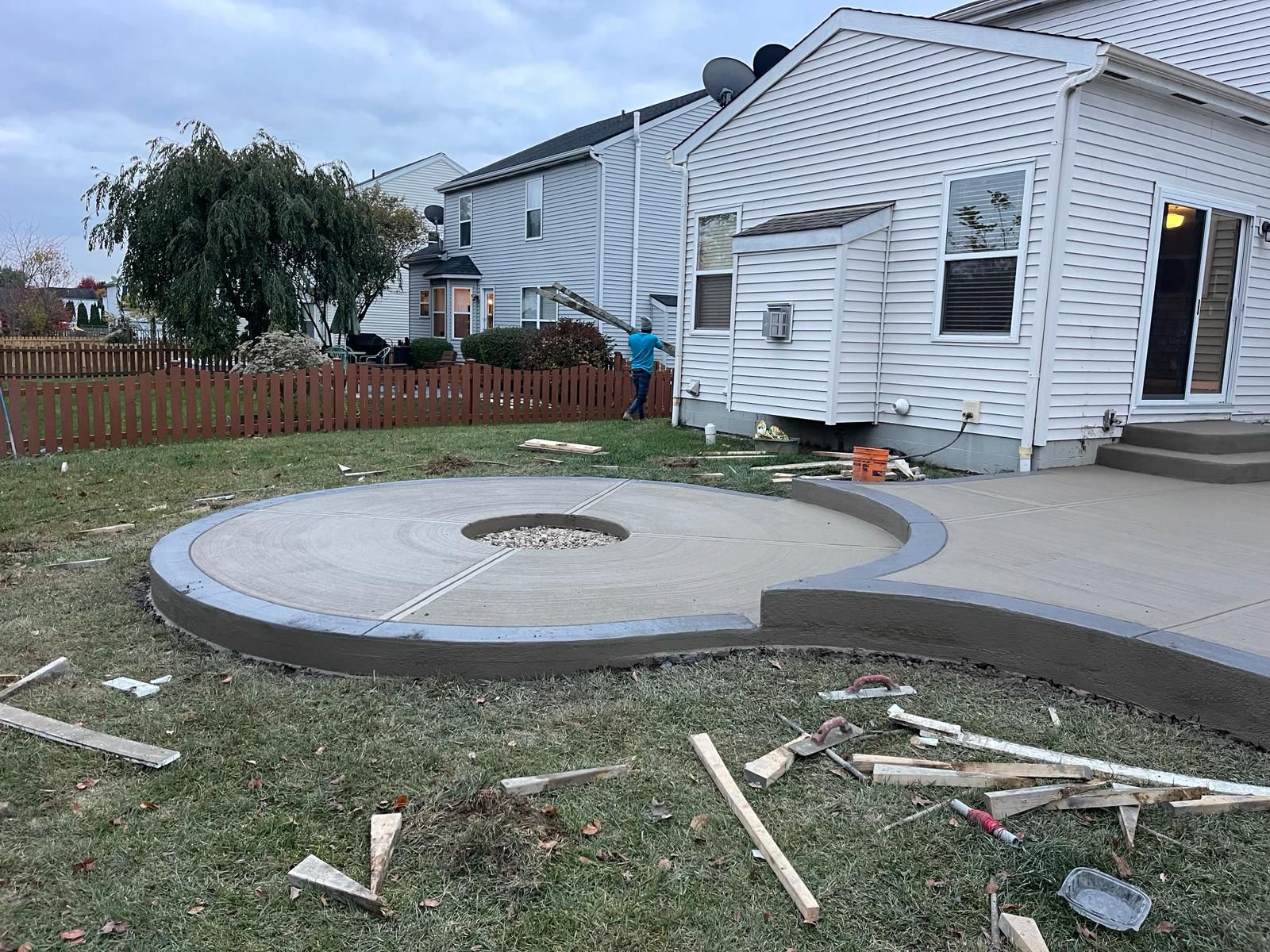 Stamped concrete project detail
